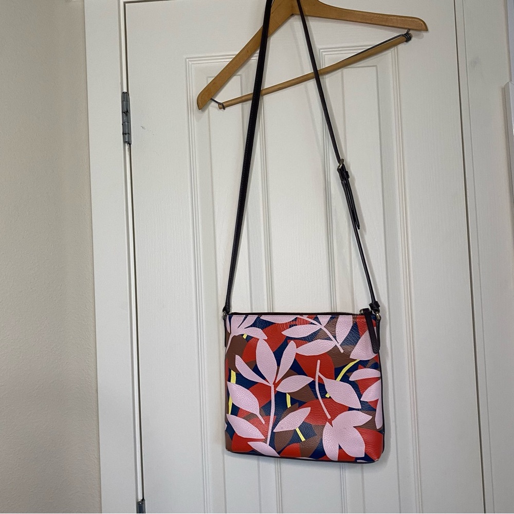 Kate Spade Multicolor Leaf Pattern Crossbody Bag - image 3